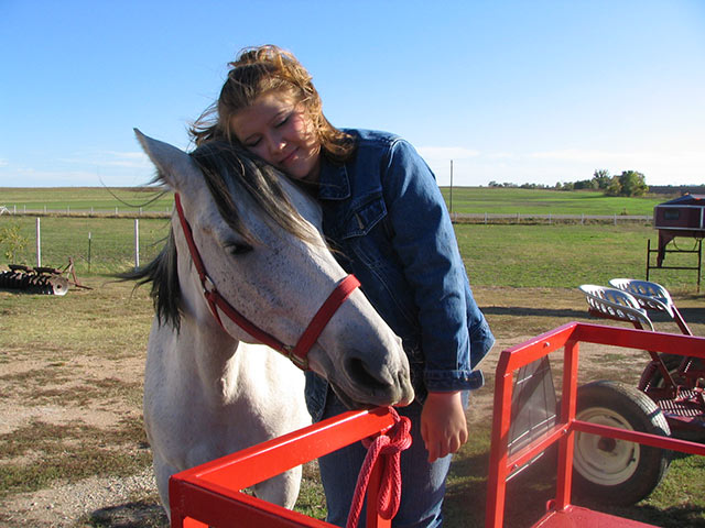 Camber with horse